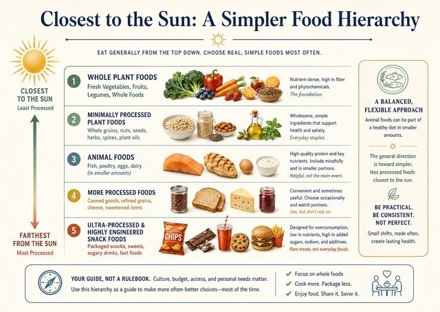 Closest to the Sun food hierarchy guide
